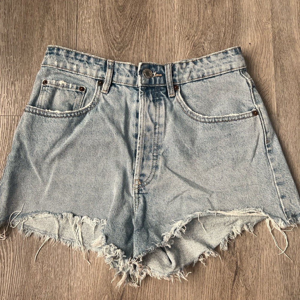 Zara denim shorts.